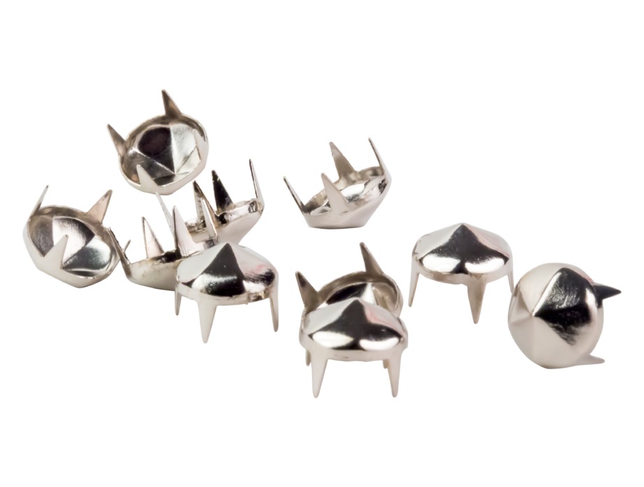 MJTrends: Hex studs: Silver Large