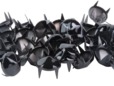 Black hex stud - rivets for jeans, jackets, and clothing. thumbnail image.