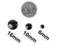 Different sizes of black dome studs. thumbnail image.
