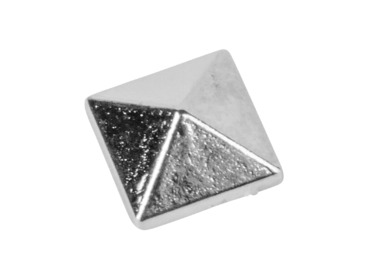 Silver pyramid spikes.