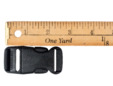 Length of parachute side-release buckle. thumbnail image.