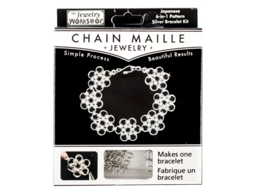 Japanese 6-in-1 chain maille bracelet kit.
