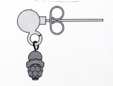 Silver earring post for DIY jewelry making. thumbnail image.