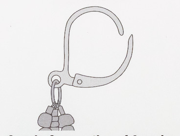 Leverback earwire for DIY earrings.