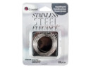 Silver earring ball hoops.