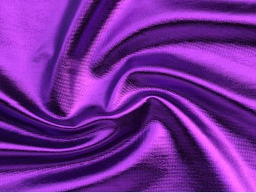 metallic purple spandex foil stretchy fabric
