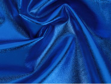 4 way stretch royal blue foil spandex lame fabric