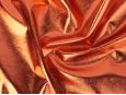 orange metallic spandex foil 4 way stretch fabric thumbnail image.