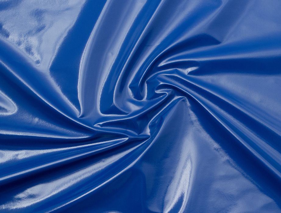 2 Way Stretch Vinyl Latex Fabric - Light Blue