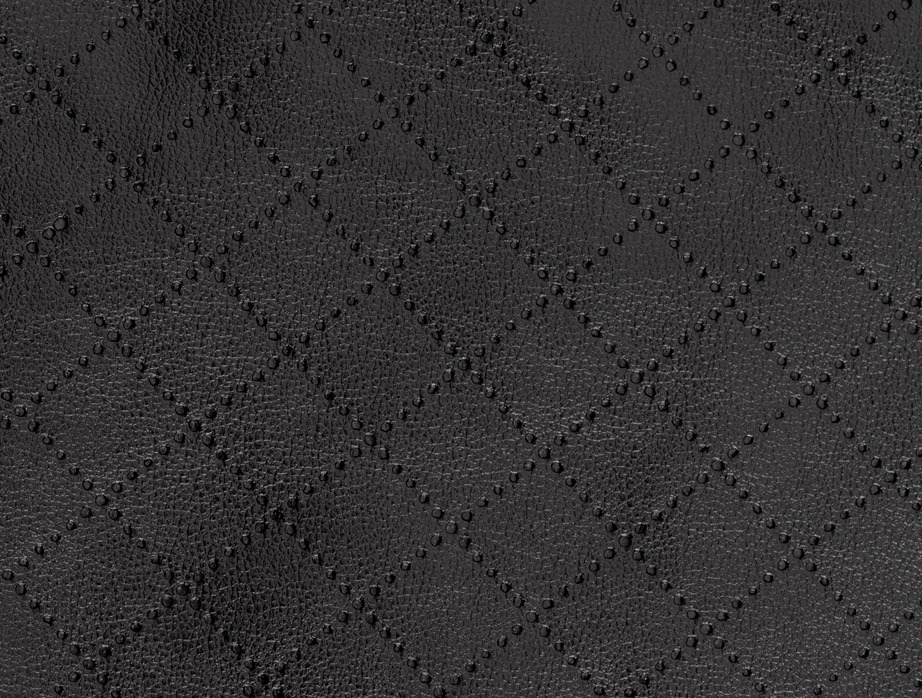 Laser quilted faux leather
