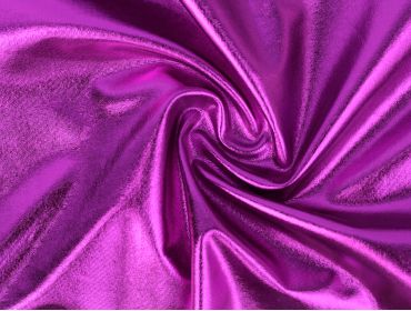 metallic purple foil spandex fabric