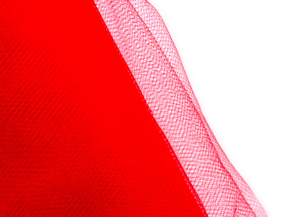 MJTrends: Red Tulle Fabric