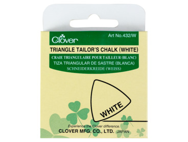 Clover white triangular tailors chalk.