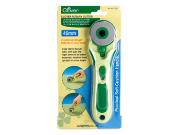 Clover 45mm rotary cutter for fabric.