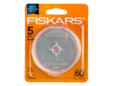 Fiskar 60mm 5 pack replacement rotary blades. thumbnail image.
