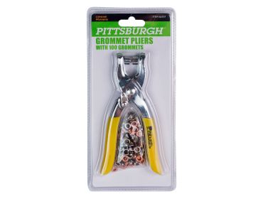 Grommet pliers for corsetry with grommets.