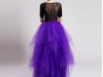 Purple tulle fabric for skirts. thumbnail image.