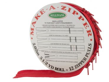 Sullivan make your own custom length zipper.
