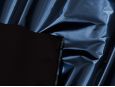 4-way stretch metallic blue vinyl fabric. thumbnail image.