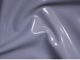 Grey pu coated vinyl shiny stretch fabric. thumbnail image.