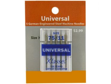 Xlasse 75-11 universal sewing needle.