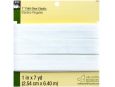 White Dritz fold-over elastic 1 inch by 7 Yards thumbnail image.