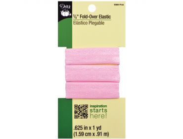 Baby pink fold-over elastic five-eighths wide