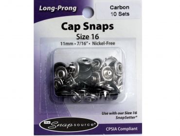 snapsource carbon capped snaps size 16