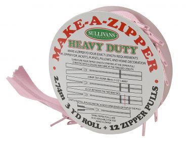 heavy duty pink custom zipper