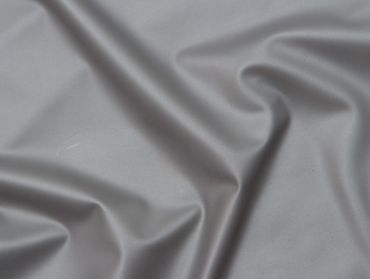 Pearlsheen metallic silver latex sheeting.